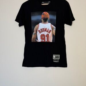 Mitchell & Ness Black Hardwood Classics Tee Dennis Rodman S
